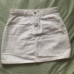 Forever 21 • White Denim Skirt